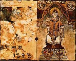 St Blas And The Holy Family — Mariano Barbasan