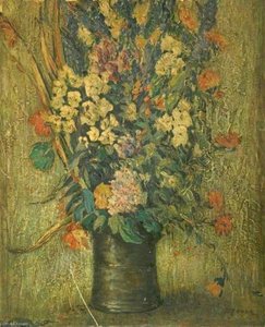Still Life, Vase Of Flowers — William D Moore