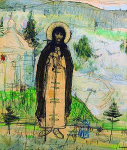Venerable Sergius Of Radonezh (sketch) — Mikhail Nesterov