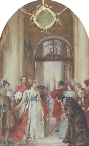 Study For 'the Opening Of The Royal Exchange By Queen Victoria, 1844' — Robert Walker Macbeth