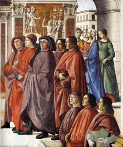 Angel Appearing To Zacharias (detail) — Domenico Ghirlandaio