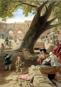 Peepul Tree In The Palace Of Delhi — William Simpson