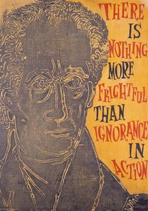 There Is Nothing More Frightful Than Ignorance In Action. Goethe, 1826. From The Series Great Ideas Of Western Man — Antonio Frasconi, Social Commentary