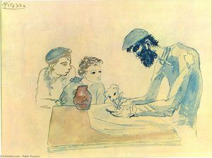 A Simple Meal — Pablo Picasso, Expressionism