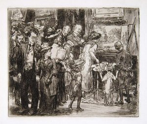 Copyist At The Metropolitan Museum (an Amateur Artist) — John French Sloan