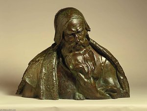 Philosophy (bust of figure on front facade of New York Public Library)