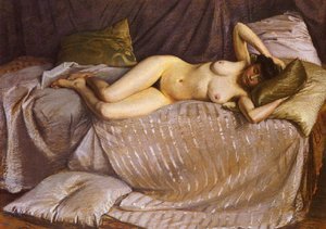 Caillebotte Gustave Femme Nue Etendue Sur Un Divan — Gustave Caillebotte