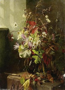 Last Greeting Of Autumn — Bertha Wegmann, Contemporary Realism