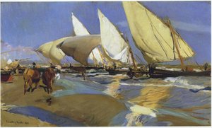 Return From Fishing — Joaquín Sorolla Y Bastida