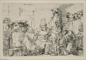 Jesus Disputing With The Doctors 1 — Rembrandt Van Rijn, Baroque Painting