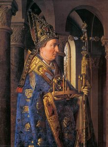 The Madonna With Canon Van Der Paele (detail) — Jan Van Eyck