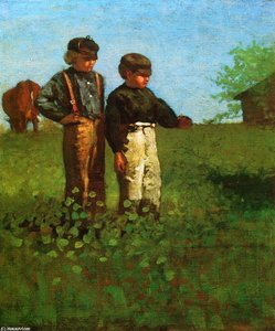 Young Farmers — Winslow Homer, American Realism