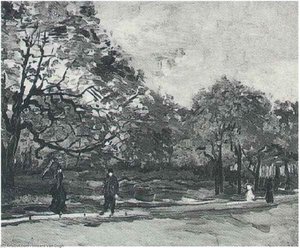 Bois De Boulogne With People Walking, The 3 — Vincent Willem Van Gogh, Post-impressionism