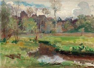 Landscape Boigneville, France, — Walter Griffin
