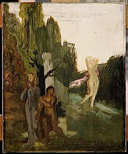 Hercule Entre Le Vice Et La Vertu — Gustave Moreau