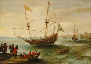 An Algerine ship off a barbary port
