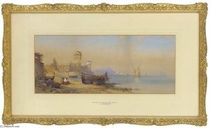 Evening Near Pozzuoli — Thomas Charles Leeson Rowbotham
