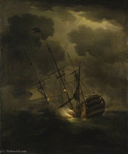 Loss Of Hms 'victory', 4 October (1744) — Peter Monamy