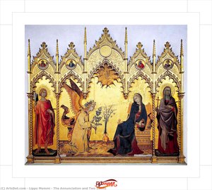 The Annunciation and Two Saints