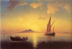 The Bay Of Naples — Ivan Konstantinovich Aivazovsky, Romanticism