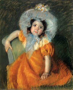 Child In Orange Dress — Mary Stevenson Cassatt
