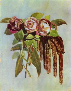 Roses And Catkins — Viktor Elpidiforovich Borisov Musatov
