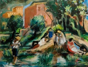 Fishing On The Soane — Leila Faithfull