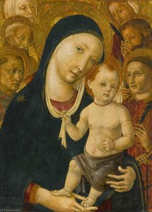 Madonna And Child With Six Saints — Matteo Di Giovanni Di Bartolo