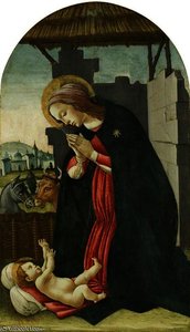The Madonna Adoring The Infant Christ — Sandro Botticelli