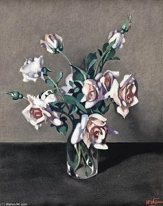 Pink Roses In A Vase