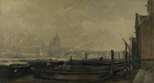 St Paul's From The Surrey Side — Charles-françois Daubigny