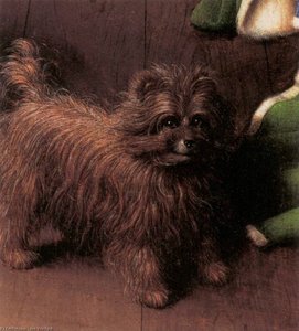 Portrait Of Giovanni Arnolfini And His Wife (detail) (8) — Jan Van Eyck