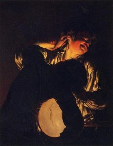 Two Boys Fighting Over A Bladder — Joseph Wright Of Derby