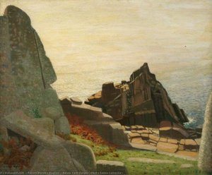 Below Carn Barges (rocks Below Lamorna) — Robert Morson Hughes