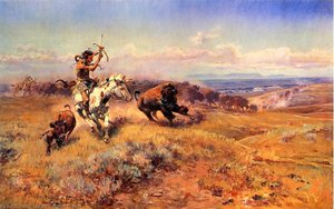Horse Of The Hunter (also Known As Fresh Meat) — Charles Marion Russell