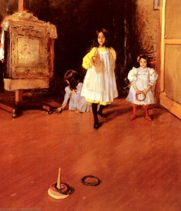 Ring Toss — William Merritt Chase, Impressionist Painting