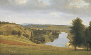 River Landscape — Alexandre-hyacinthe Dunouy