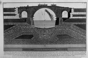 The Roman Antiquities, T. 4, Plate Xxiii. Plant And Inscriptions Of Cestius Bridge. — Giovanni Battista Piranesi