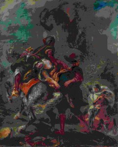 The Abduction Of Rebecca — Eugène Delacroix