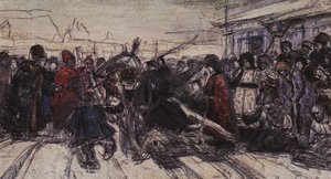 Boyarynya Morozova (study) — Vasily Ivanovich Surikov, Realism