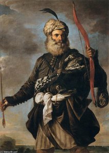 Oriental Warrior — Da Pier Francesco Mola, Baroque