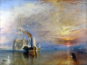 The Fighting 'temeraire' Tugged To Her Last Berth To Be Broken Up — Joseph Mallord William Turner, Romanticism