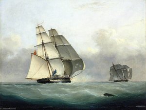 The Capture Of The Slaver 'gabriel' By Hms 'acorn', 6 July 1841 — Nicholas Matthew Condy