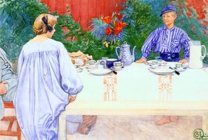 At The Breakfast Table — Carl Larsson