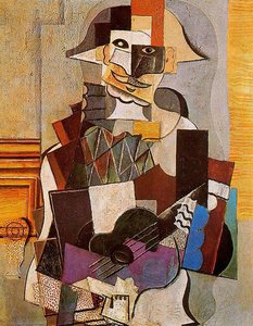 Harlequin — Pablo Picasso, Synthetic Cubism