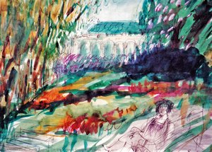 In The Chotek Gardens, Prague — Mária Bozóky, Expressionism