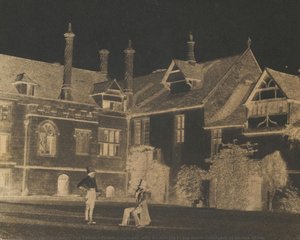 Talbot Converses With An Acolyte In The North Courtyard Of Lacock Abbey — William Henry Fox Talbot