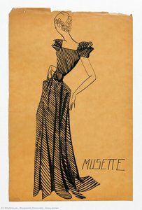 Dress Design — Marguerite Porracchia, Art Deco