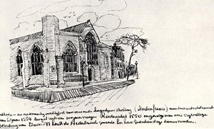 Austin Friars Church, London — Vincent Willem Van Gogh