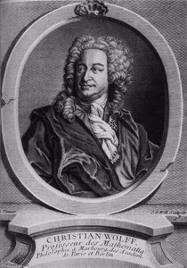 Portrait Of Christian Wolff — Johann Georg Wille